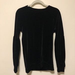 BCBG Long Sleeve Velvet Top NEW WITH TAGS